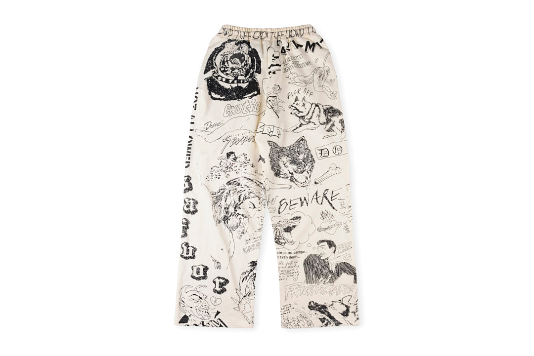 Tuff Crowd Dog Graphic Print Retro Sport Pants - product image 2
