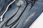 Hellstar Studios Heavy-Craft Washed Distressed Destroyed Denim Jeans - product image 8