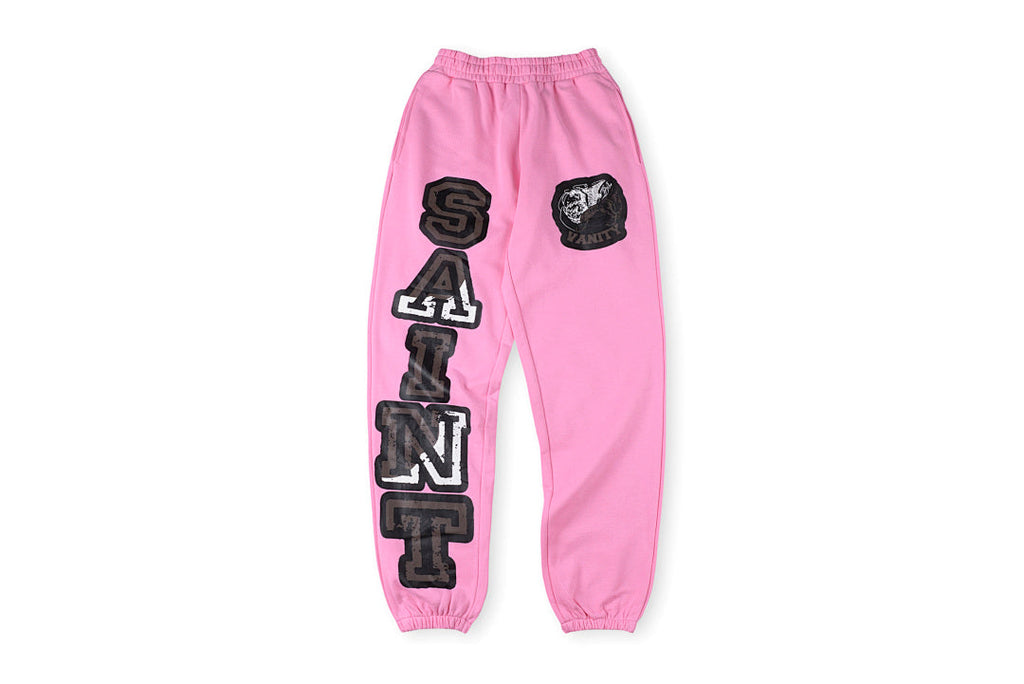 Saint Vanity Letter Print Cotton American Casual Pants - product image 14