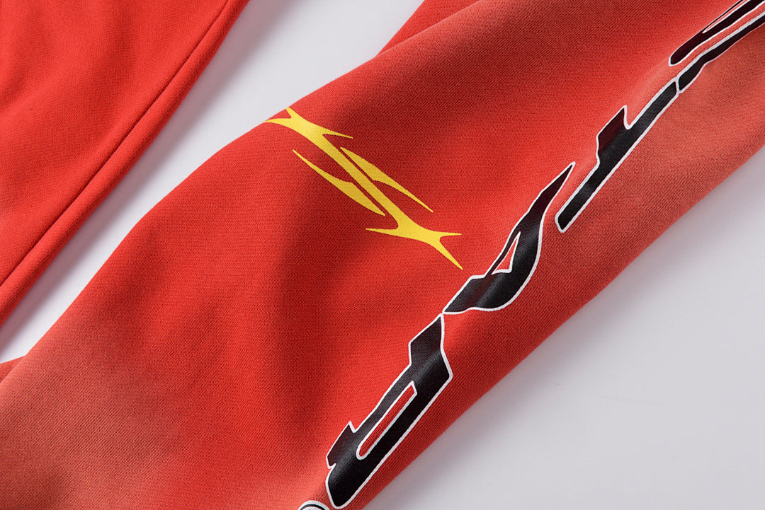 Hellstar Studios Red Washed Hoodie Pants - product image 5