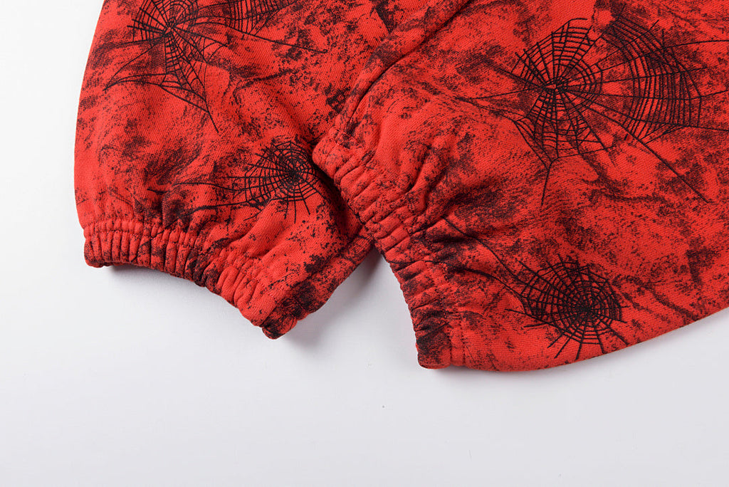 Sp5der 555555 Vintage Spider Web Print Casual Pants - product image 4