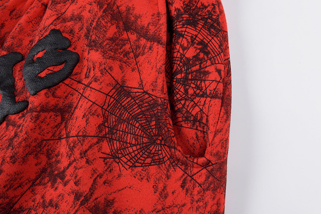 Sp5der 555555 Vintage Spider Web Print Casual Pants - product image 7