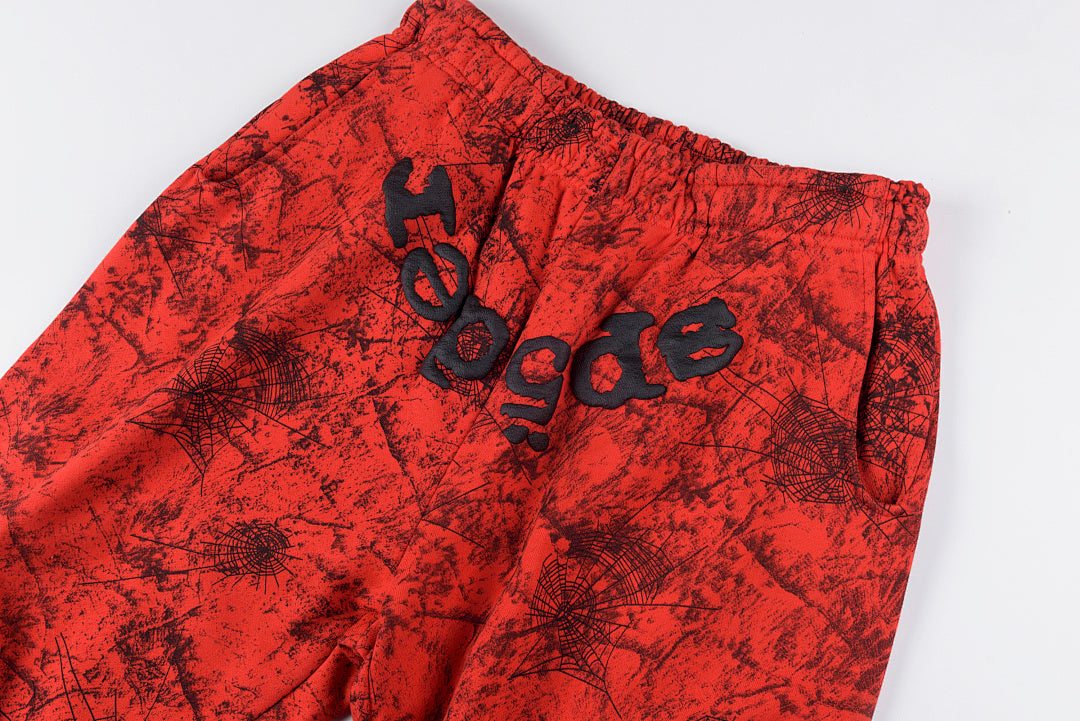 Sp5der 555555 Vintage Spider Web Print Casual Pants - product image 8