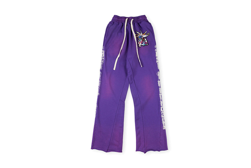 Lost Intricacy Pink Rhinestone Washed Hoodie Pants - product image 1