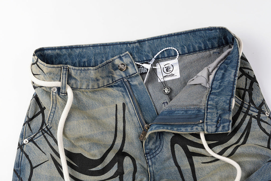 Hellstar Studios Washed Distressed American Vintage Denim Pants Vol.2 - product image 5