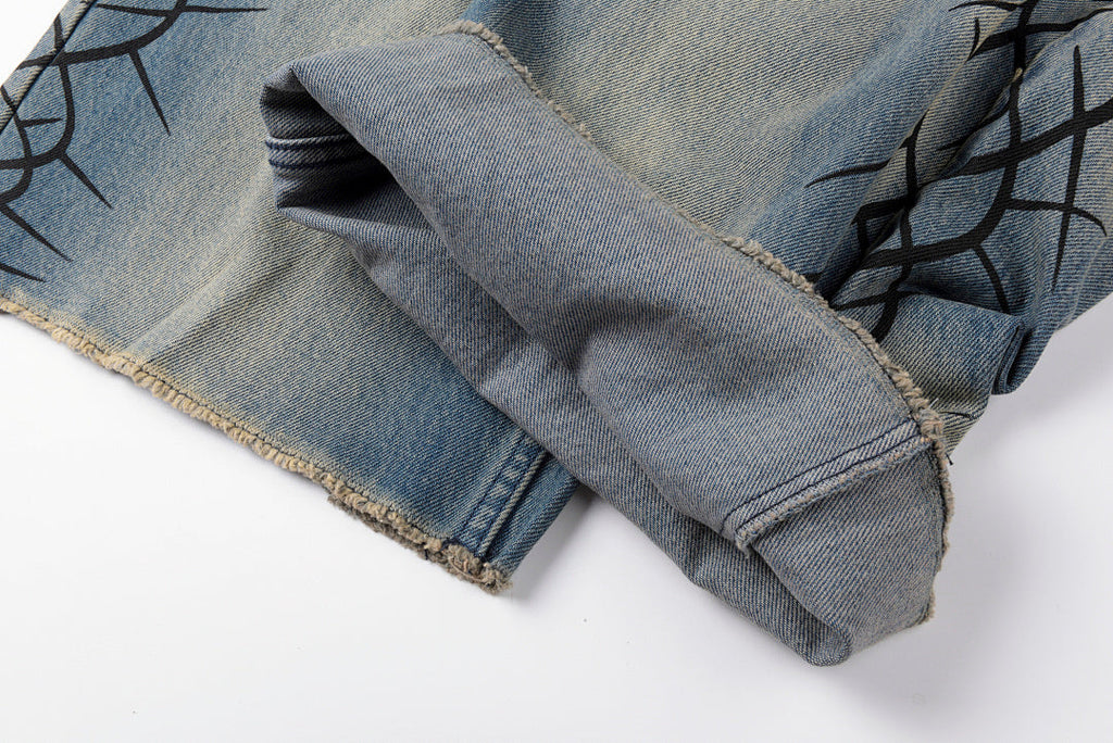 Hellstar Studios Washed Distressed American Vintage Denim Pants Vol.2 - product image 6
