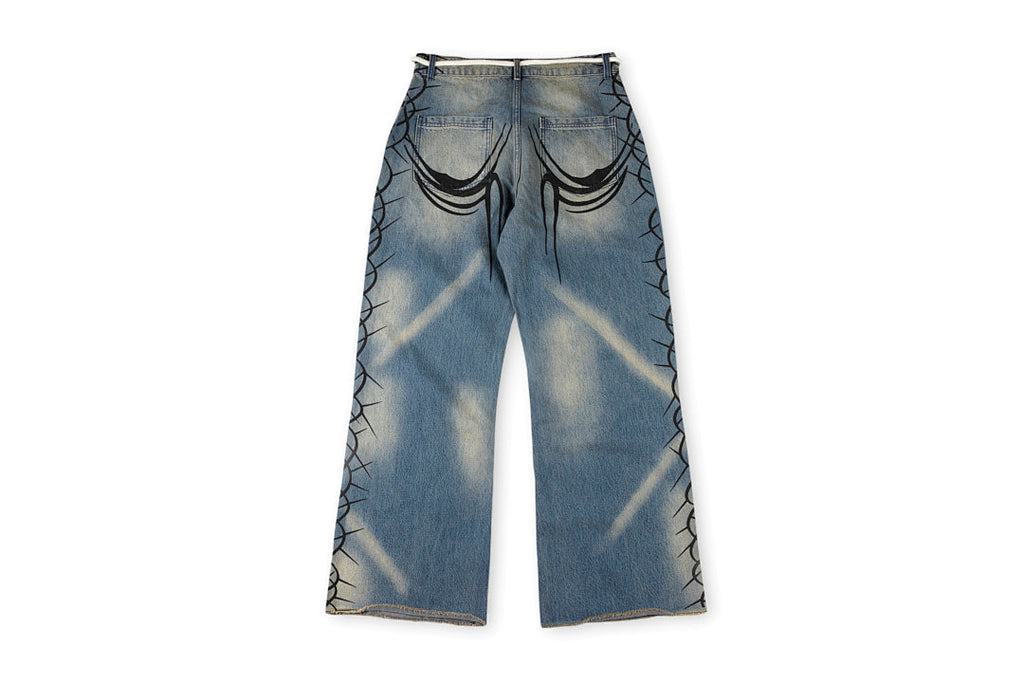 Hellstar Studios Washed Distressed American Vintage Denim Pants Vol.2 - product image 2