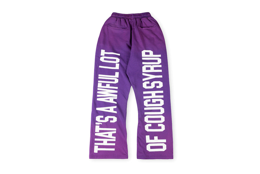 That's A Awful Lot of Cough Syrup Crackle Print Casual Pants - product image 2
