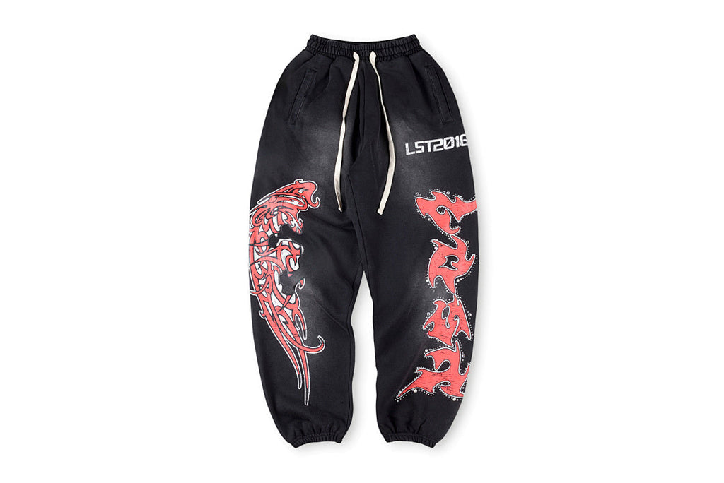 Lost Intricacy Rhinestone Washed Casual Tapered Jogger Pants - product image 1