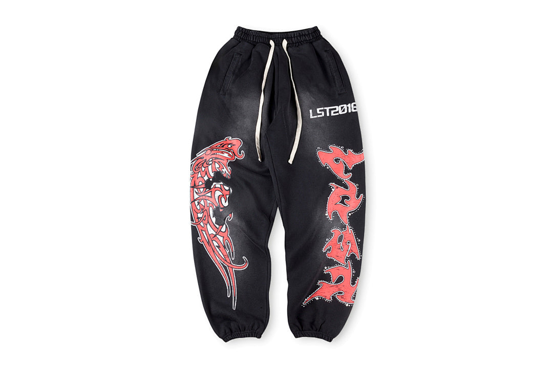 Lost Intricacy Rhinestone Washed Casual Tapered Jogger Pants - product image 1