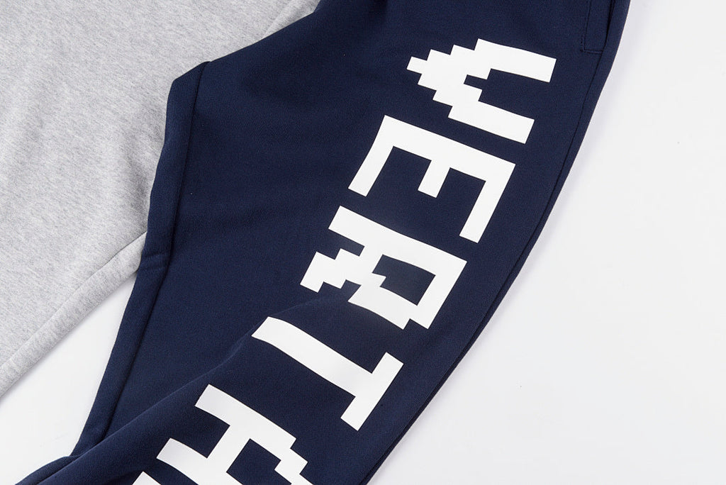 Vertabrae 3D Raised Print Color-Block Spliced Sport Sweatpants - product image 6