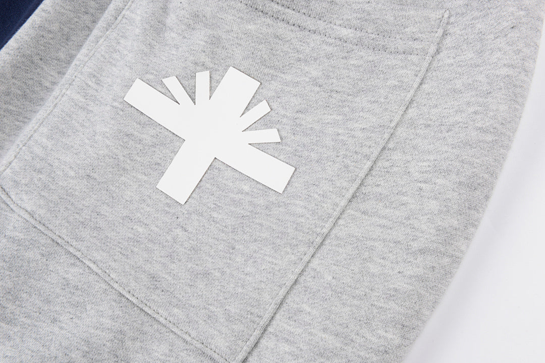 Vertabrae 3D Raised Print Color-Block Spliced Sport Sweatpants - product image 8