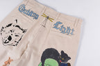 Kapital 25AW Japanese Vintage Corduroy Washed Distressed Whimsical Print Casual Pants - product image 11