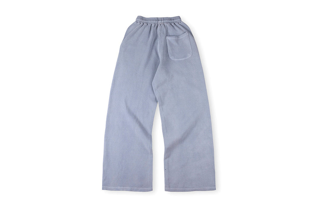 Vertabrae Light Grey Distressed Embroidered Relaxed Drawstring Casual Pants - product image 2
