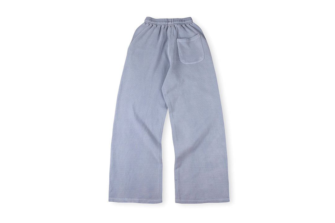 Vertabrae Light Grey Distressed Embroidered Relaxed Drawstring Casual Pants - product image 2