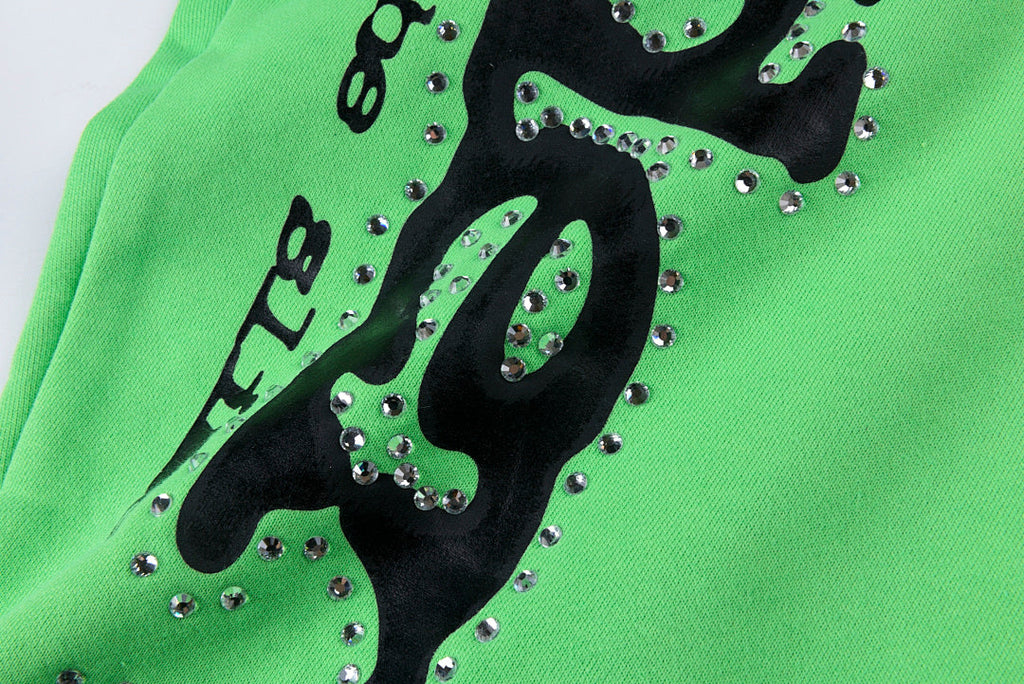 Sp5der 555555 Worldwide Web Hot-fix Rhinestone Pants - product image 5