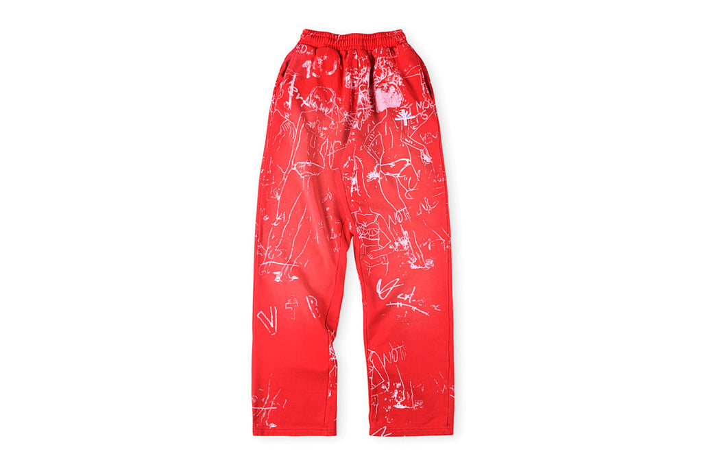 Vertabrae Washed Embroidered Straight Leg Drawstring Casual Pants - product image 1