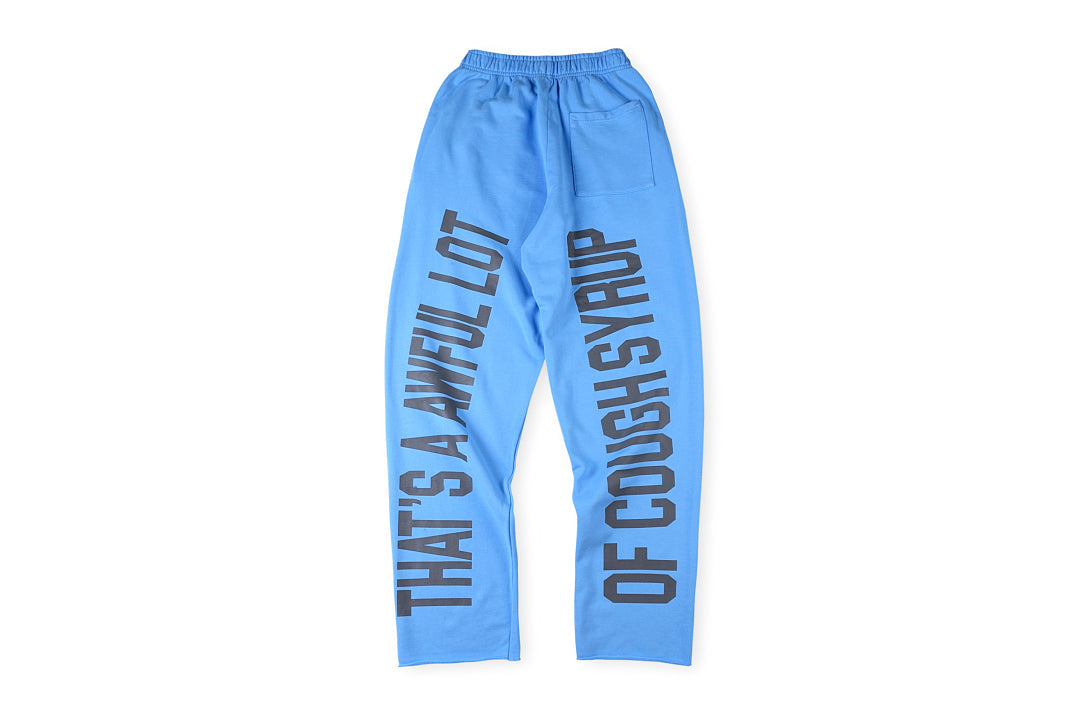 That's A Awful Lot of Cough Syrup Letter Print Straight Leg Pants - product image 13