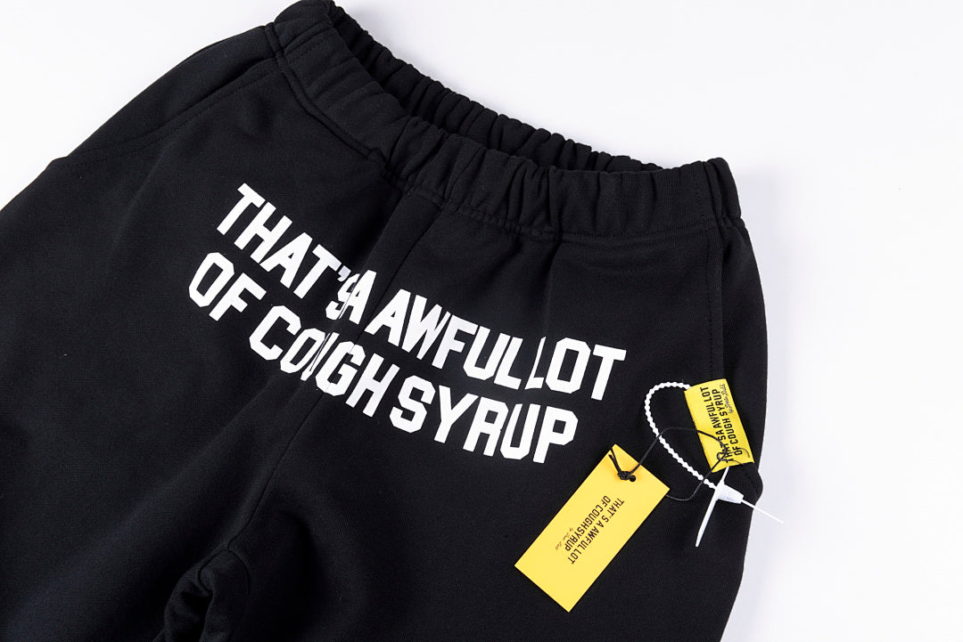 That's A Awful Lot of Cough Syrup Letter Print Straight Leg Pants - product image 19