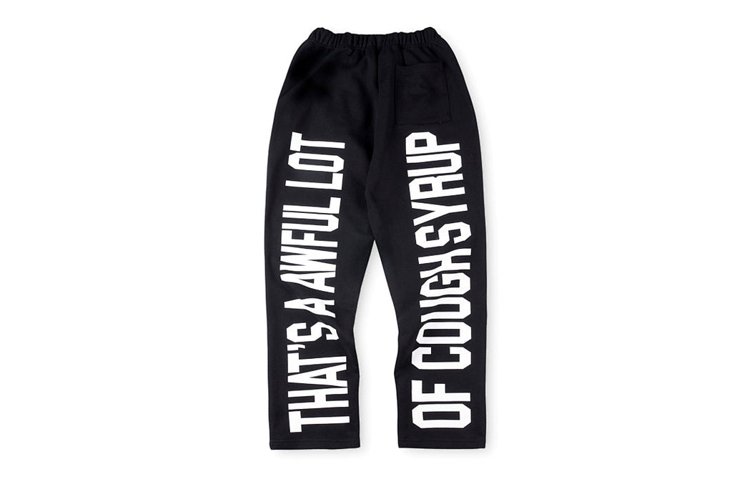 That's A Awful Lot of Cough Syrup Letter Print Straight Leg Pants - product image 2