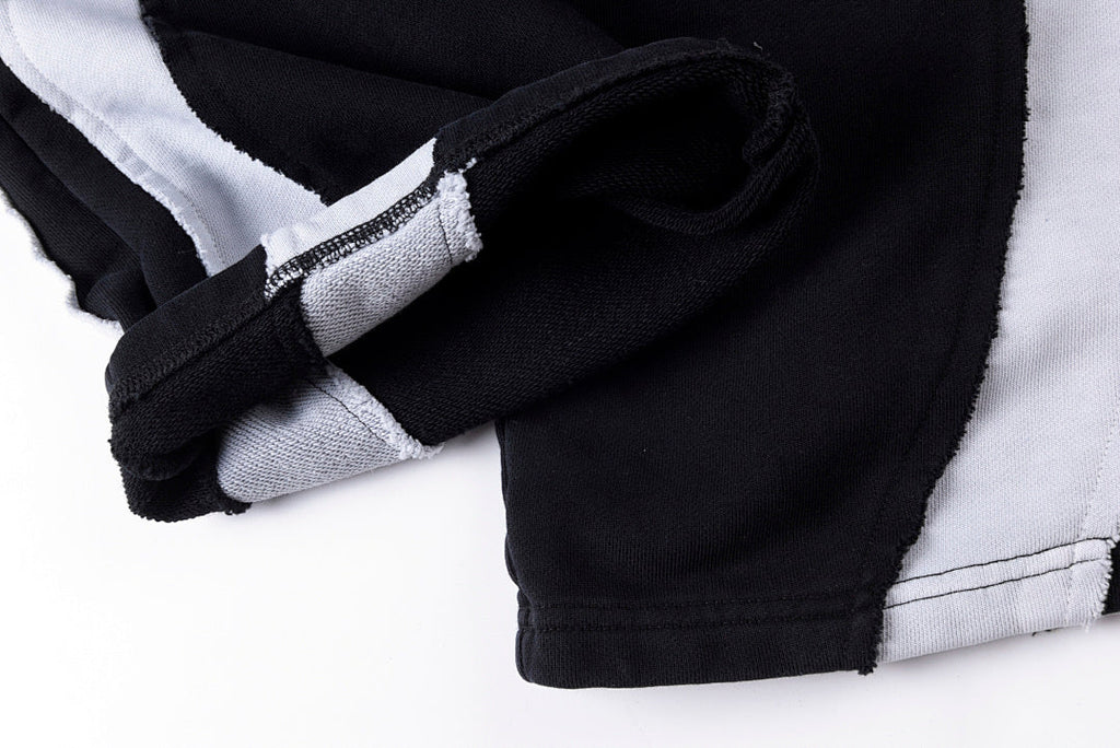 Glo Gang Black White Splice Washed Zip 2-in-1 Convertible Pants Shorts - product image 11