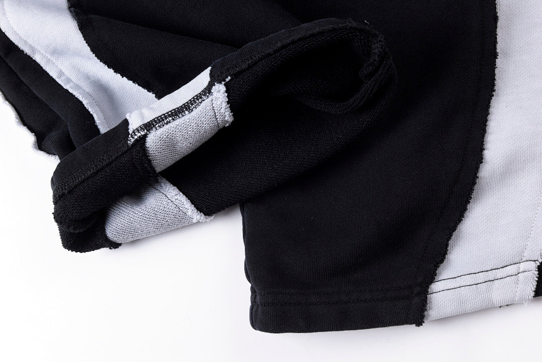 Glo Gang Black White Splice Washed Zip 2-in-1 Convertible Pants Shorts - product image 11