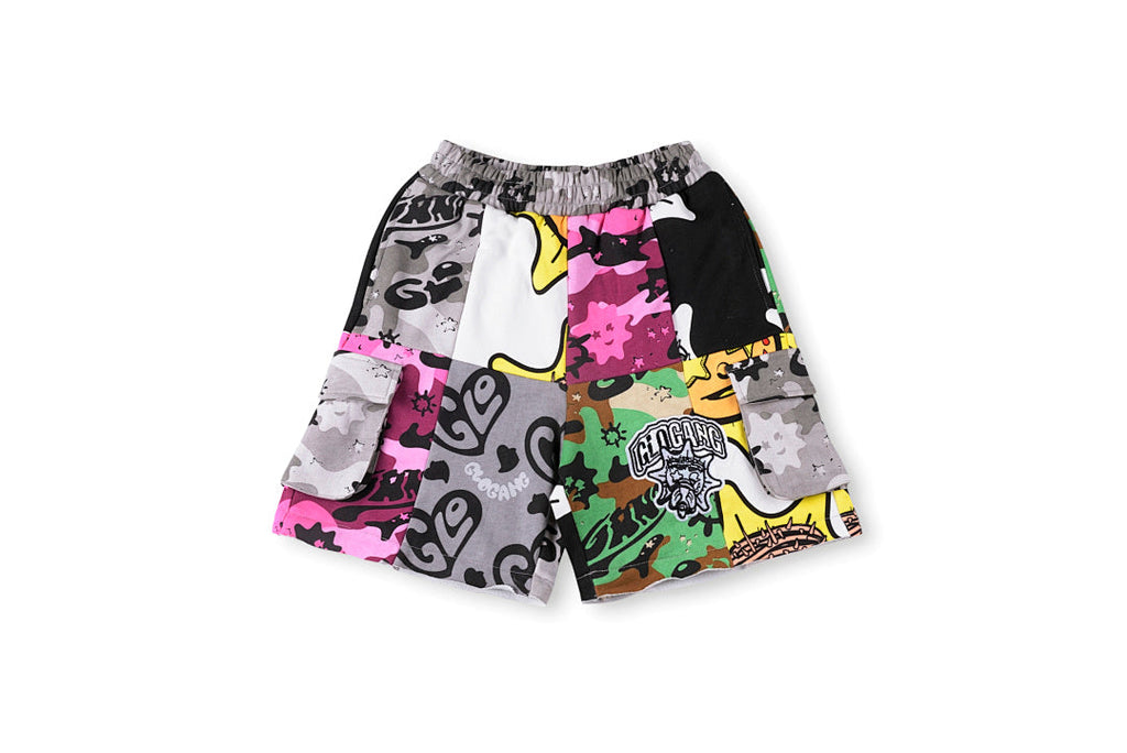 Glo Gang Cartoon Splice Washed Zip 2-in-1 Convertible Pants Shorts - product image 4