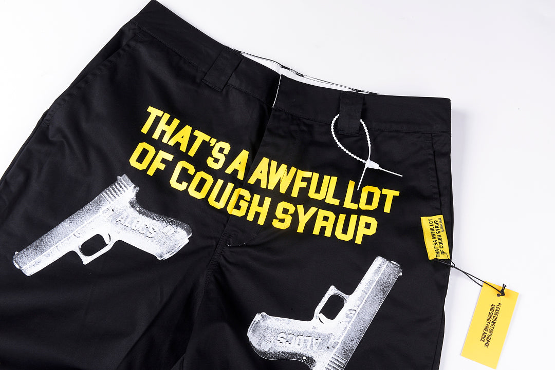 That's A Awful Lot of Cough Syrup Gun Letter Print Casual Pants - product image 7