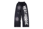 Vertabre Classic Distressed Washed Vintage Full Length Pants - product image 4