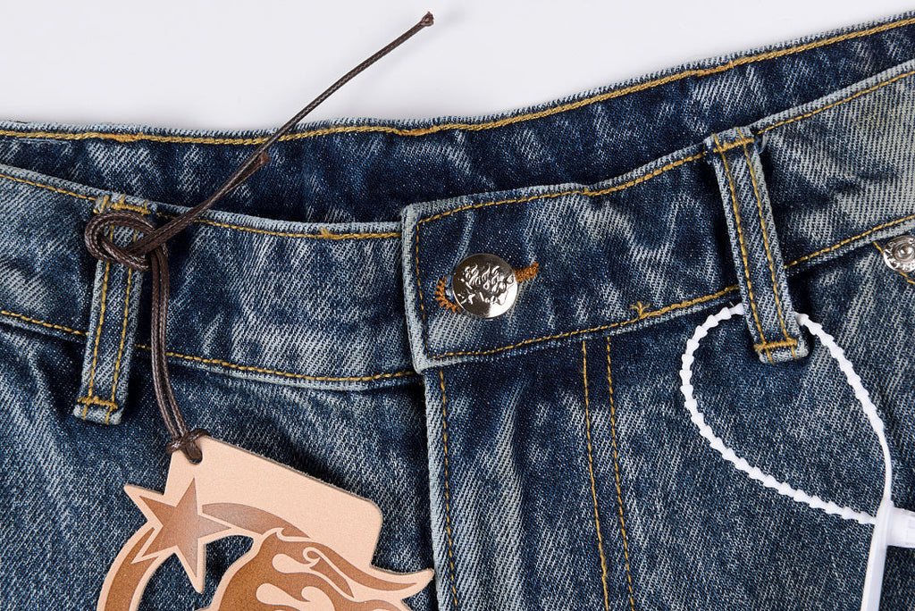 Hellstar Studios Washed Vintage American Retro Denim Jeans - product image 5