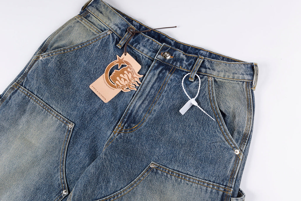 Hellstar Studios Washed Vintage American Retro Denim Jeans - product image 7