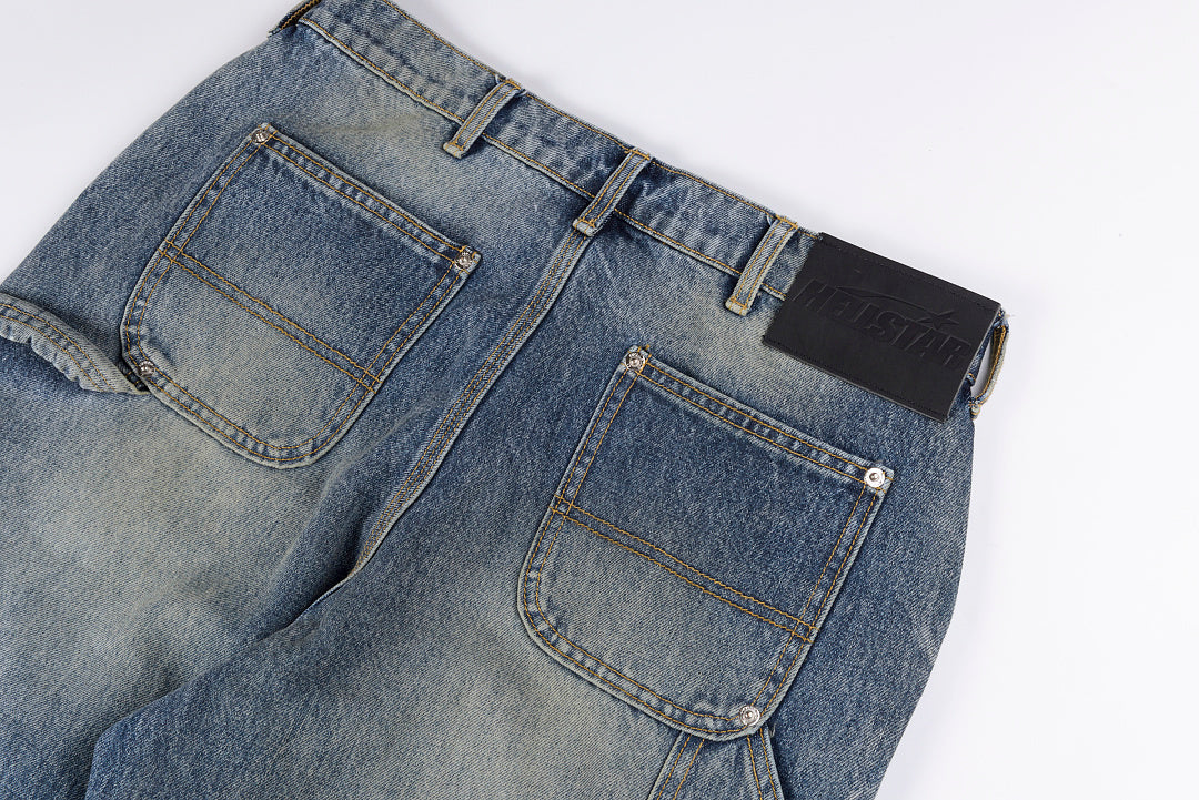 Hellstar Studios Washed Vintage American Retro Denim Jeans - product image 9