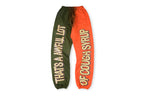 That's A Awful Lot of Cough Syrup Orange Green Gradient Color Block Print Pants - product image 2