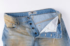 Vertabrae American Paneled Embroidered Washed Denim Pants - product image 6