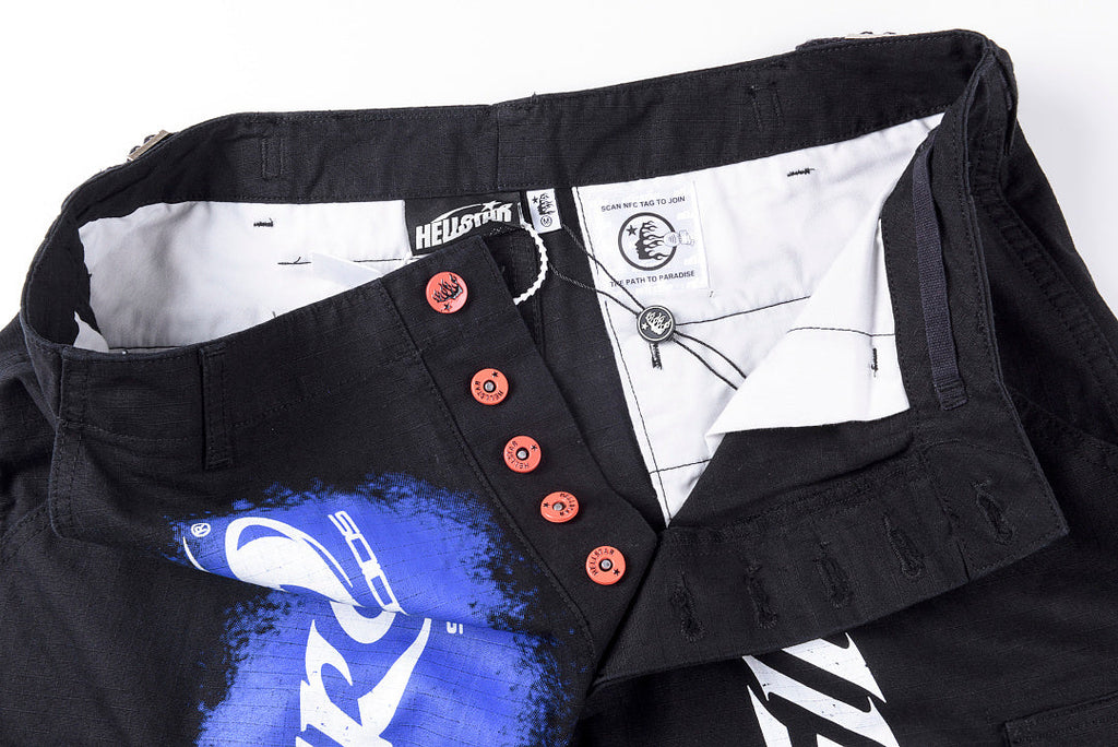 Hellstar Studios Embroidered Multi-Pocket Cargo Casual Pants - product image 4