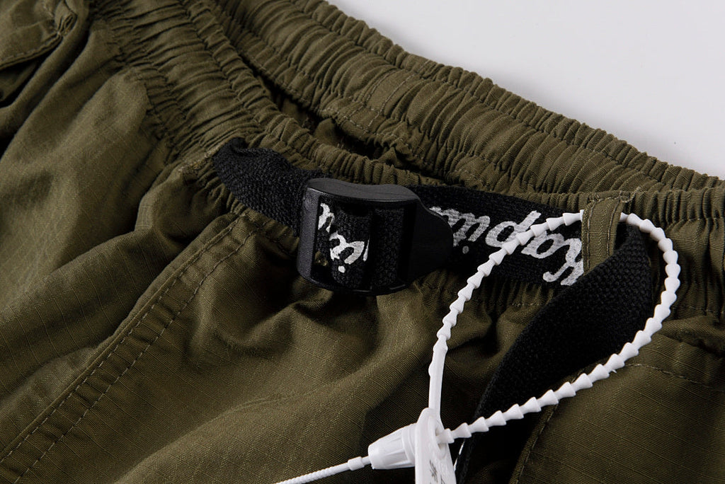 Kapital Two-Tone Multi-Pocket Webbing Drawstring Elastic Waist Casual Shorts - product image 8