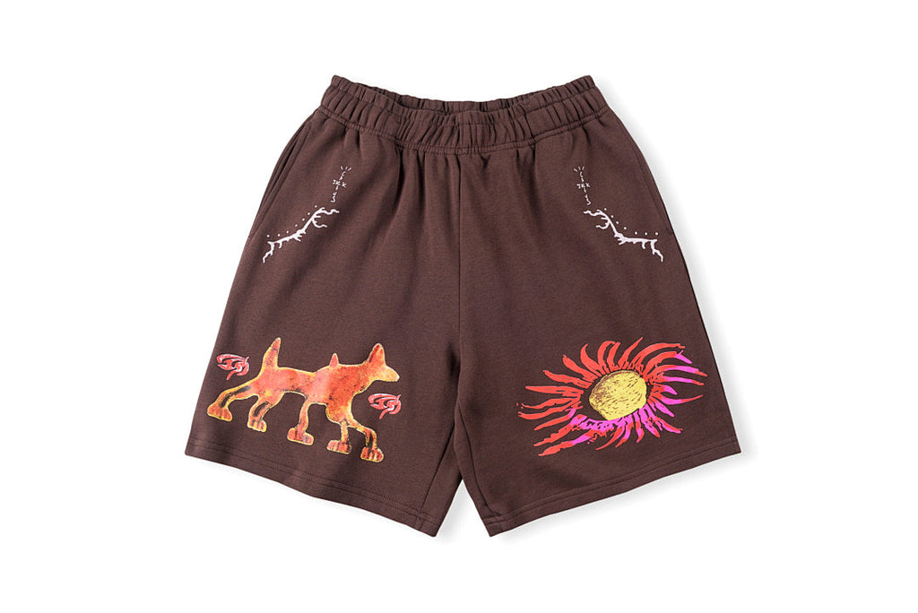 Travis Scott Cactus Jack Character Sun Hip-Hop Casual Sport Shorts Colorway 2 - product image 1