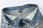 Hellstar Studios Washed Distressed Denim Shorts Street - product image 4