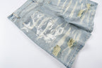 Hellstar Studios Washed Distressed Denim Shorts Street - product image 7