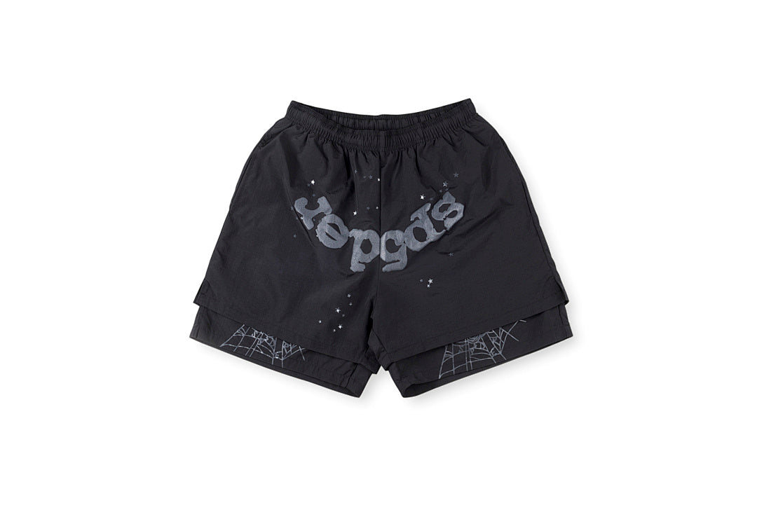 Sp5der 55555 Worldwide 5555 Logo Print Athletic Shorts - product image 4