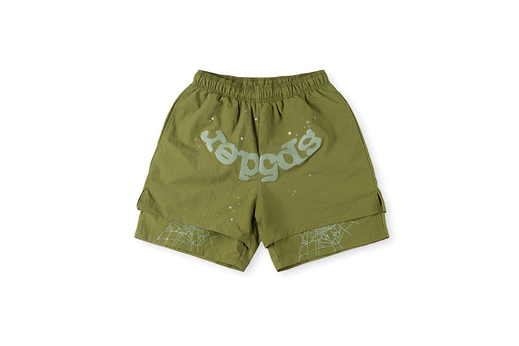 Sp5der 55555 Worldwide 5555 Logo Print Athletic Shorts - product image 12
