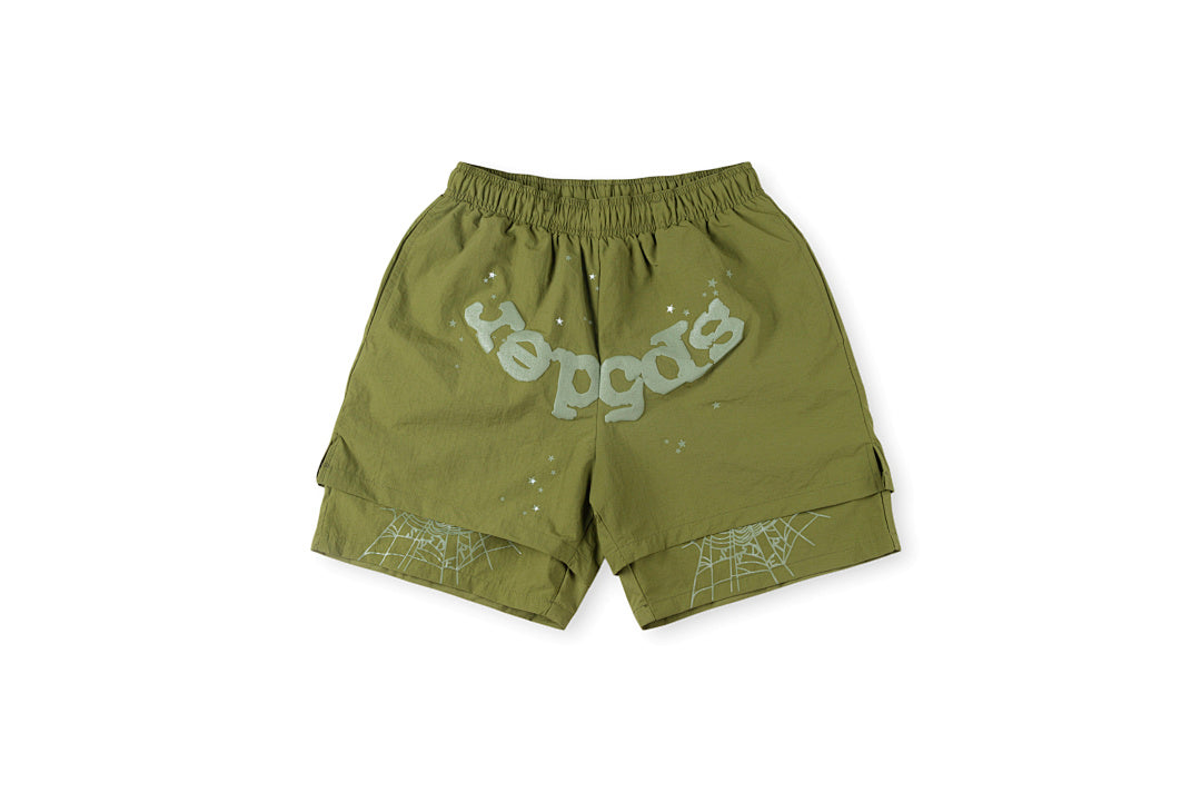 Sp5der 55555 Worldwide 5555 Logo Print Athletic Shorts - product image 12