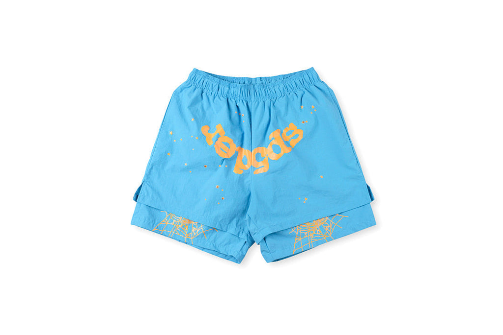 Sp5der 55555 Worldwide 5555 Logo Print Athletic Shorts - product image 14