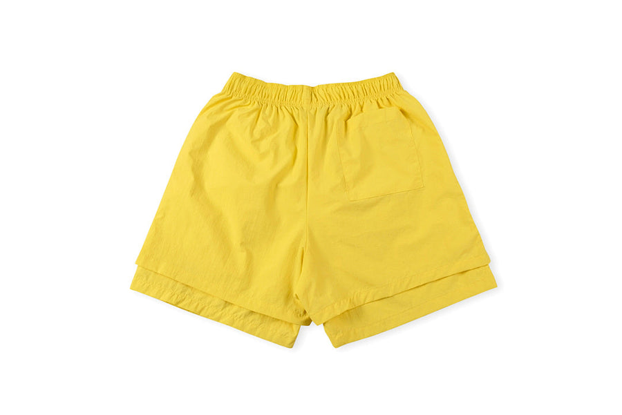 Sp5der 55555 Worldwide 5555 Logo Print Athletic Shorts