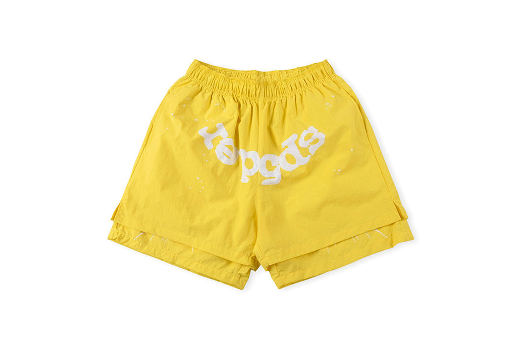 Sp5der 55555 Worldwide 5555 Logo Print Athletic Shorts - product image 1