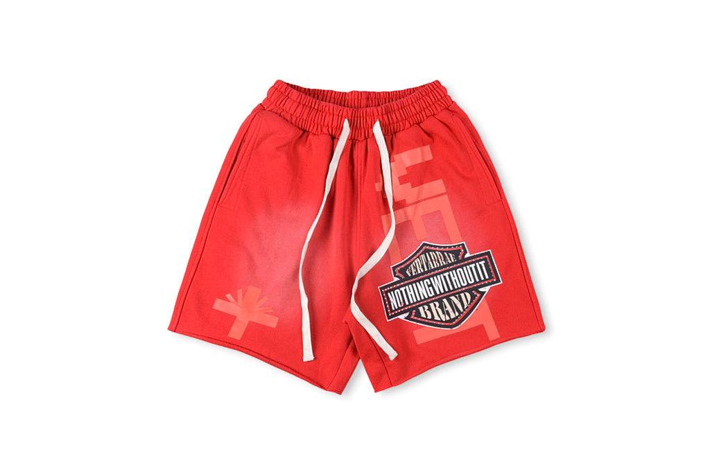 Vertabrae Emblem Shorts Rhinestone Hot-Fix Washed Cotton - product image 7