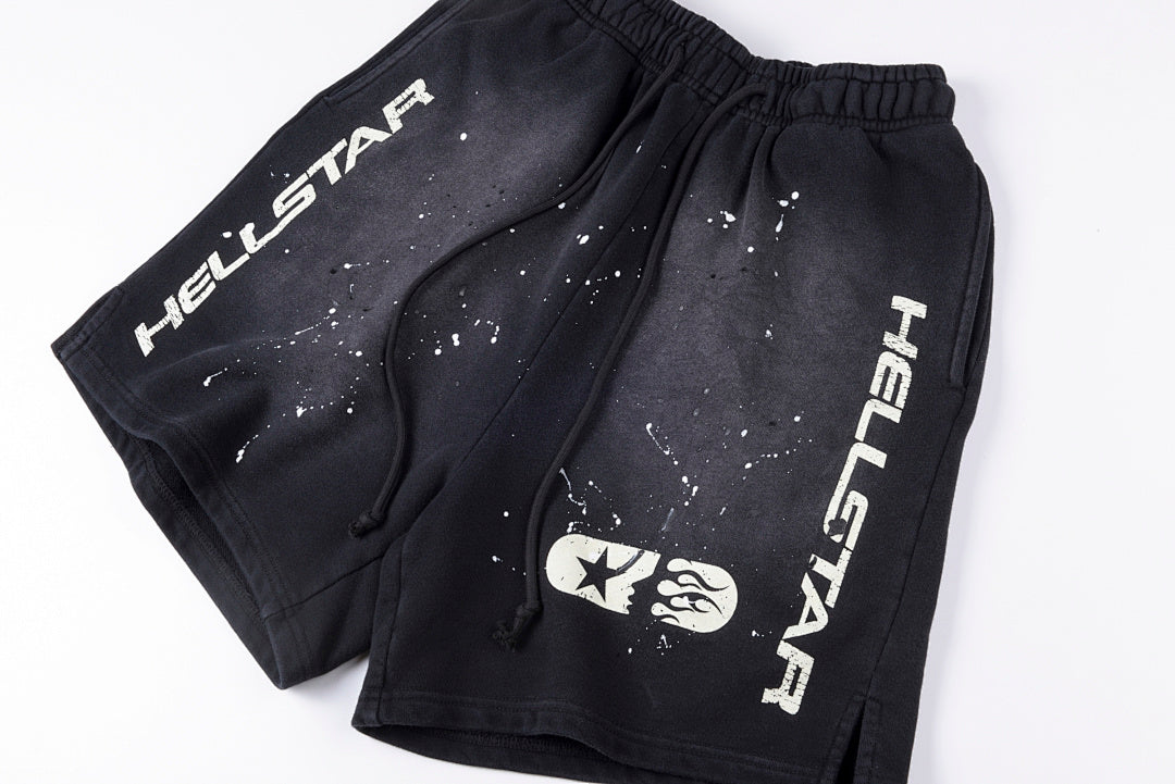 Hellstar Studios Sports Flame Shorts Colorway 3 Washed Flame Lived-In Fire Energy - product image 13