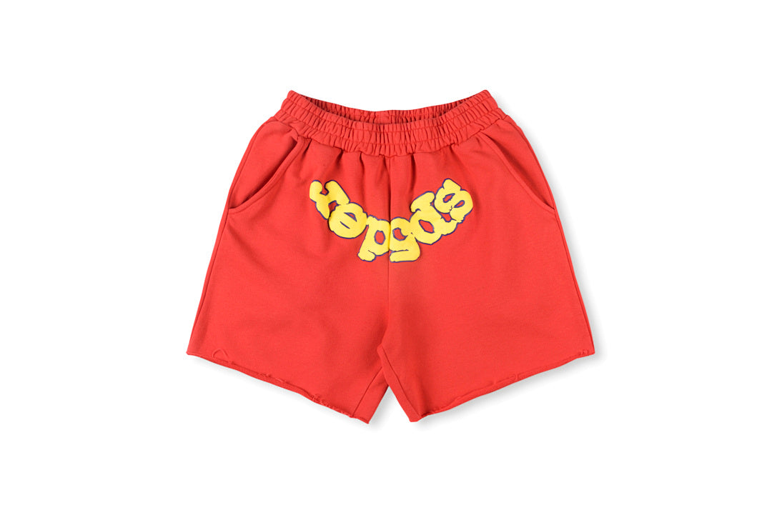 Sp5der Worldwide 555555 Puff Print Shorts 3D Raised Web Identity Street Athletic - product image 1