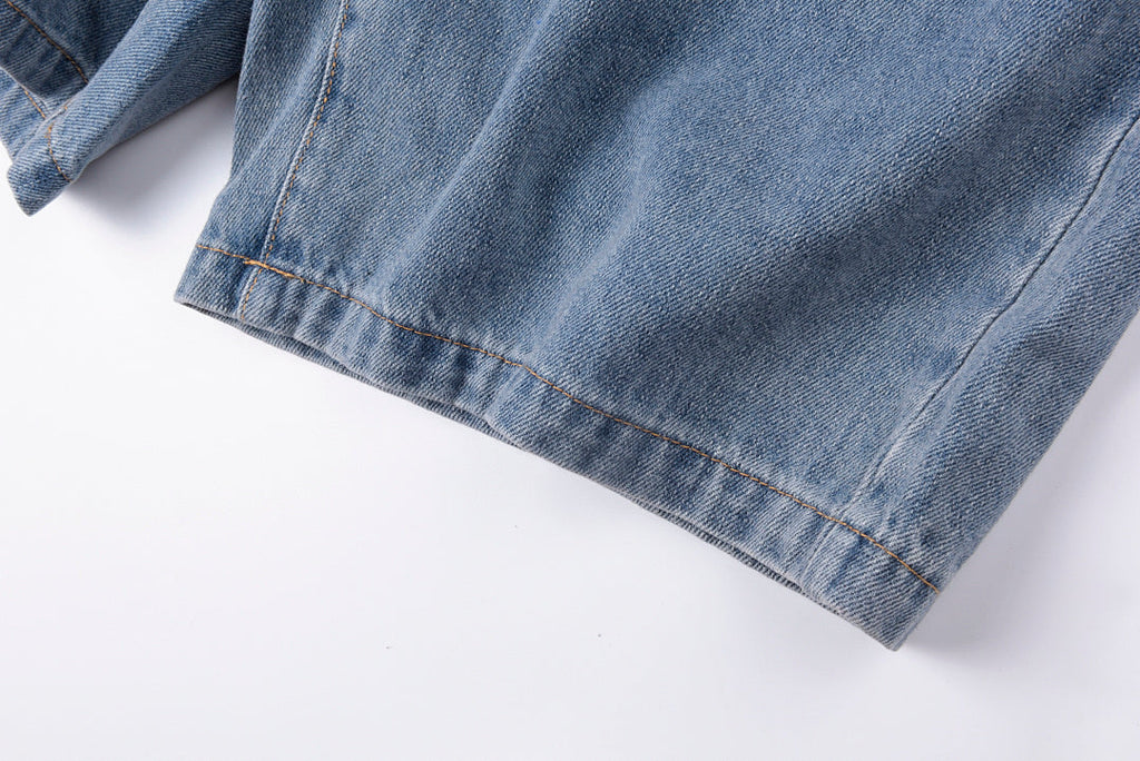 Sp5der 555555 5Star Vintage Denim Shorts Classic American Fabric Web Identity Street - product image 5