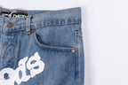 Sp5der 555555 5Star Vintage Denim Shorts Classic American Fabric Web Identity Street - product image 6